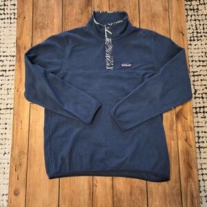 Patagonia Men's Navy Zip-Up Sweater